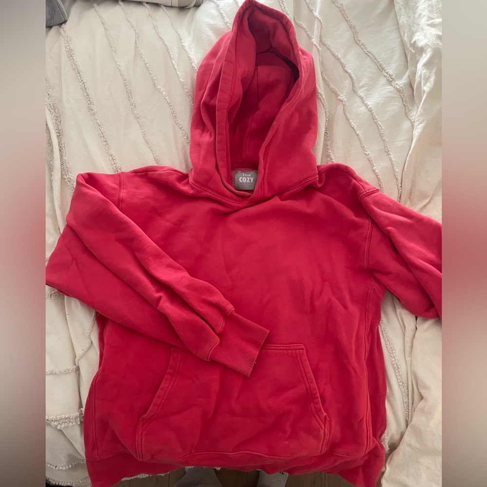 Red Cozy Hoodie TNA